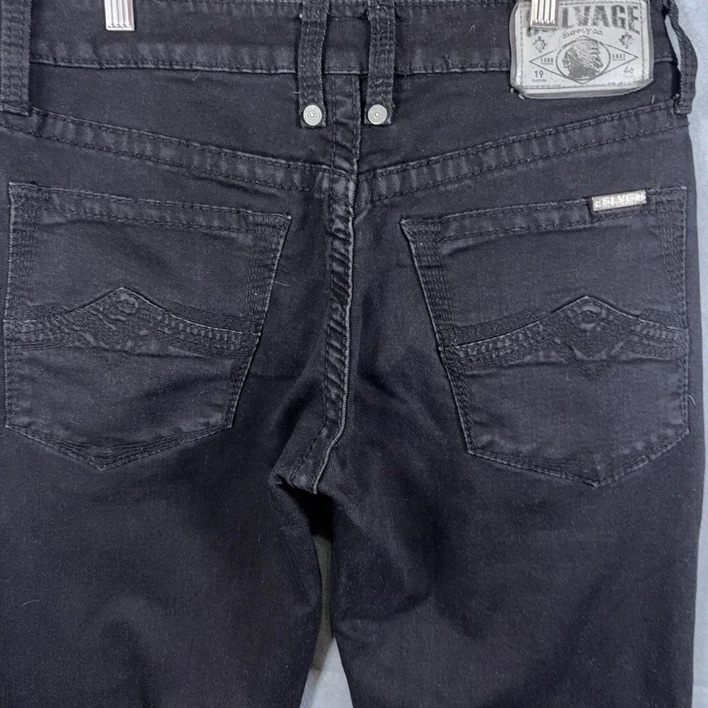Salvage Supply Co Jeans Mens 31R (31x31) Black Mayhem Straight Reg Fit Y2K - Picture 3 of 10